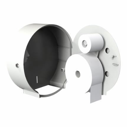 3350-BJÖRK toiletpapirholder til 1 Jumbo+1 standard, hvid